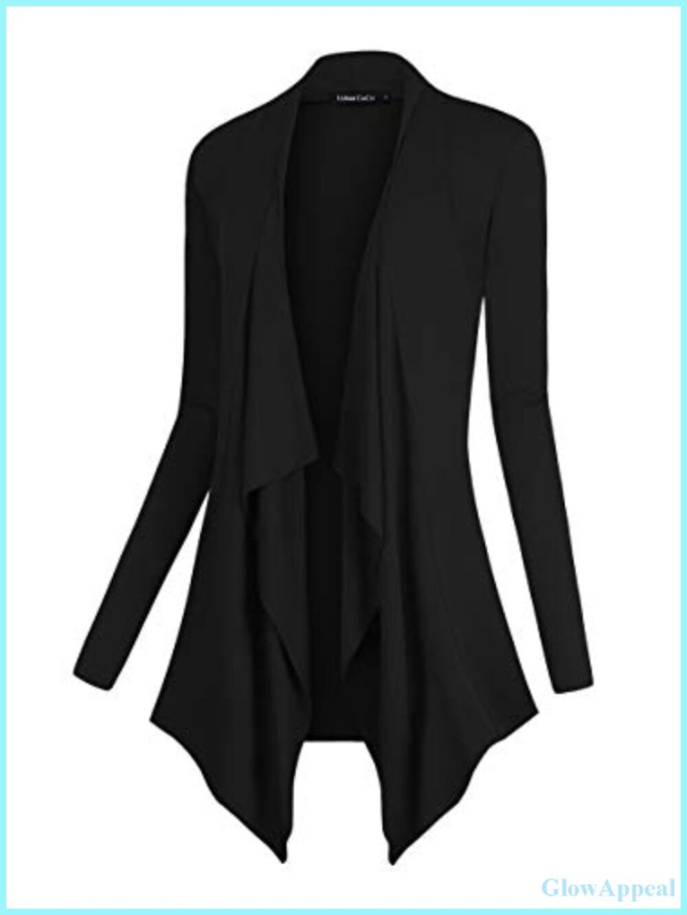 Women's Drape Front Open Cardigan Long Sleeve Irregular Hem Lightweight Shawl